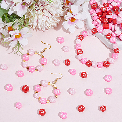 6 Strands 3 Colors Handmade Polymer Clay Bead Strands CLAY-PA0001-43-1