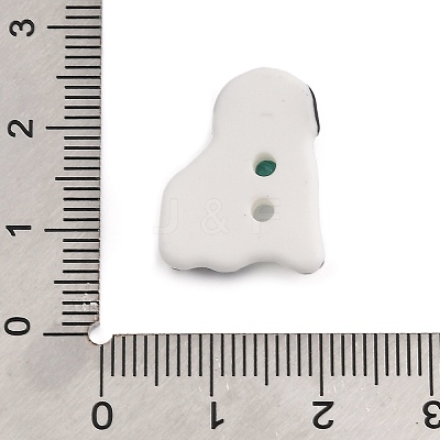 Rabbit Ceramic Buttons BUTT-I018-01D-01-1