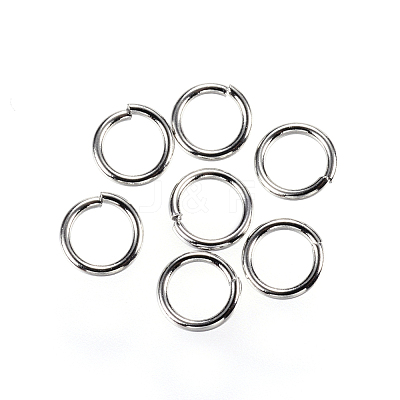 Tarnish Resistant 304 Stainless Steel Open Jump Rings X-STAS-D448-099P-6mm-1