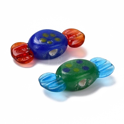 Handmade Lampwork Beads Strands LAMP-I022-24-1