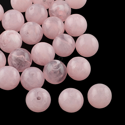 Round Imitation Gemstone Acrylic Beads OACR-R029-20mm-25-1