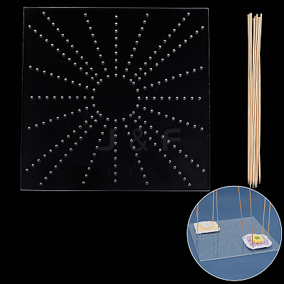 Square Acrylic Crochet Blocking Board TOOL-WH0125-68-1