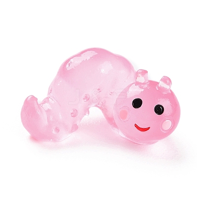 Luminous Resin Worm Ornament DJEW-R011-01B-04-1