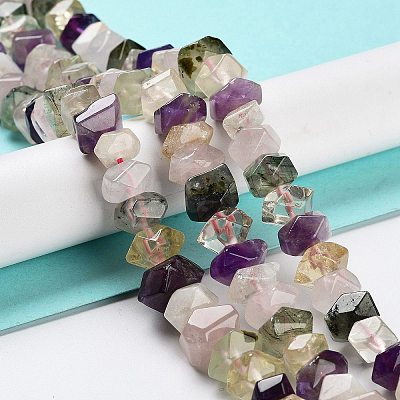 Natural Mixed Quartz Beads Strands G-D091-A04-1