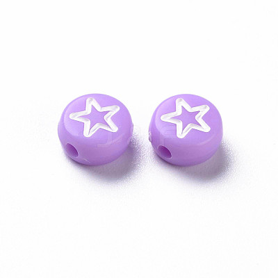 Opaque Acrylic Beads MACR-N008-40B-1