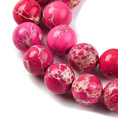 Dyed Natural Regalite/Imperial Jasper/Sea Sediment Jasper Beads Strands X-G-B124-C03-02-1