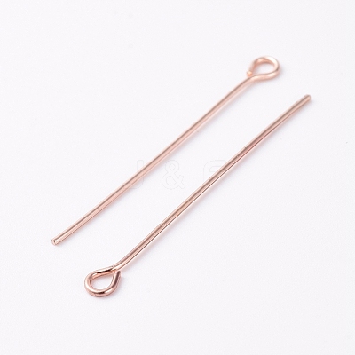 Brass Eye Pins KK-TAC0002-19RG-1