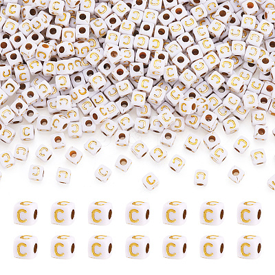 Opaque Acrylic Beads MACR-TAG0001-07C-1