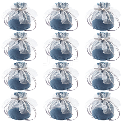 12Pcs Velvet Jewelry Drawstring Gift Bags TP-NB0001-30D-1