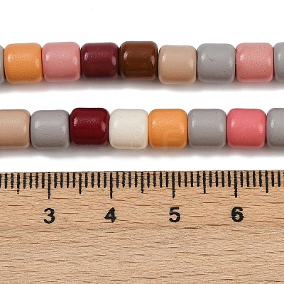 Baking Paint Glass Beads Strands LAMP-S070-06B-1