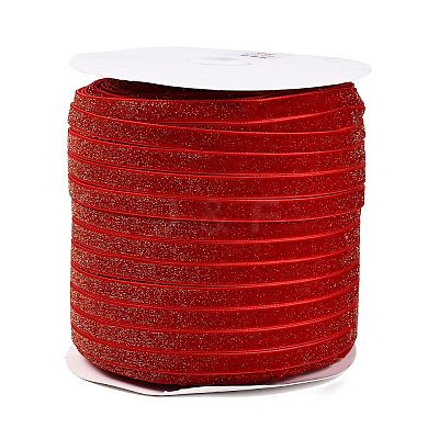 Glitter Sparkle Single Face Velvet Ribbon SRIB-Q023-01B-02-1