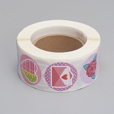 Self-Adhesive Kraft Paper Gift Tag Stickers X1-DIY-G013-A21-1