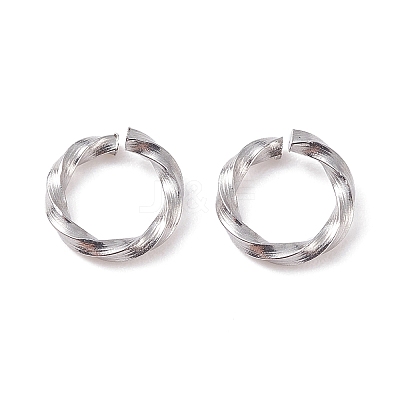 Tarnish Resistant 304 Stainless Steel Open Jump Rings X-STAS-F191-12P-A-1