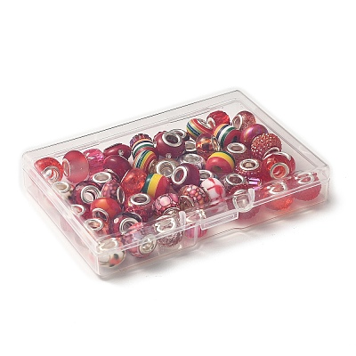 Acrylic & Resin & Polymer Clay Rhinestone European Beads FPDL-NB0001-05-1