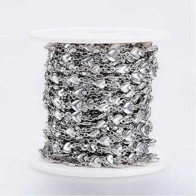 Tarnish Resistant 304 Stainless Steel Bar Link Chains STAS-G038-02A-1
