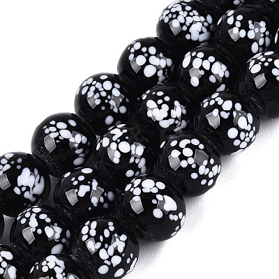 Handmade Lampwork Beads Strands LAMP-Q041-11D-1