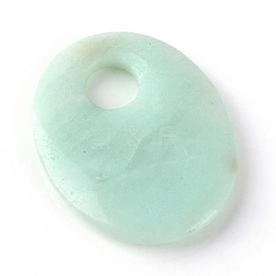 Natural Flower Amazonite Pendants G-Q458-32-1