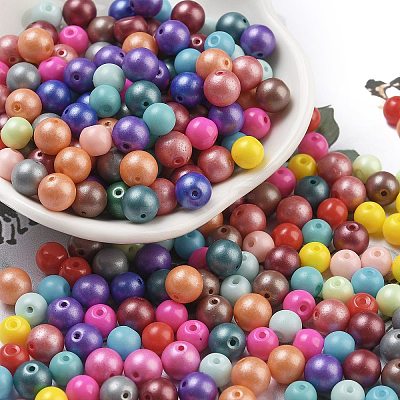 Baking Paint 3/0 Glass Seed Beads SEED-A034-02A-1