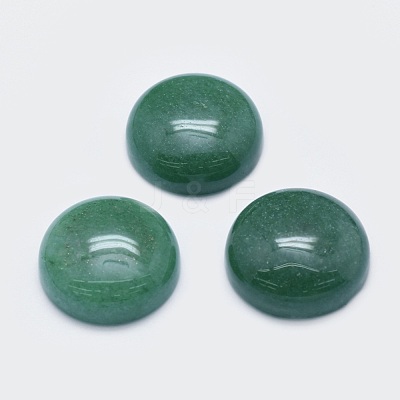 Natural Green Aventurine Cabochons G-G760-B02-19-1