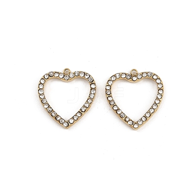 304 Stainless Steel Rhinestone Pendants STAS-Z154-03G-02-1
