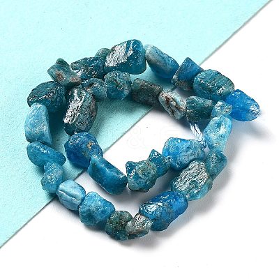 Raw Rough Natural Apatite Beads Strands G-P528-B04-01-1