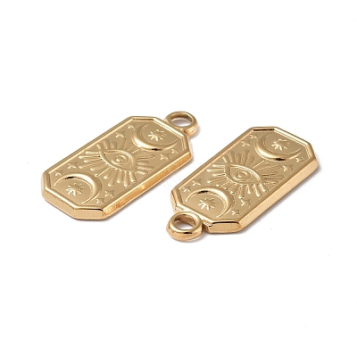 Ion Plating(IP) 304 Stainless Steel Pendants STAS-C066-23G-1