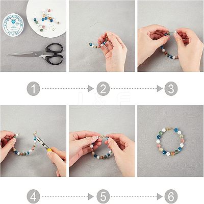 Natural Mixed Gemstone Beads G-NB0001-81-1