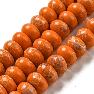 Synthetic Imperial Jasper Dyed Beads Strands G-D077-E01-01F-1