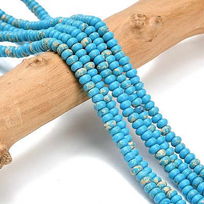 Synthetic Imperial Jasper Beads Strands G-L635-A09-4x2mm-03-1