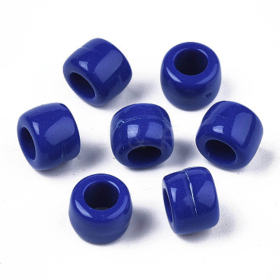 Opaque Acrylic European Beads SACR-S273-34A-1