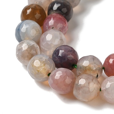 Dyed & Heated Natural Dragon Veins Agate Beads Strands G-P539-A01-12-1