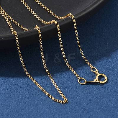 1/20 14K Gold Filled Rolo Chain Necklaces for Women Men NJEW-Z068-09G-1