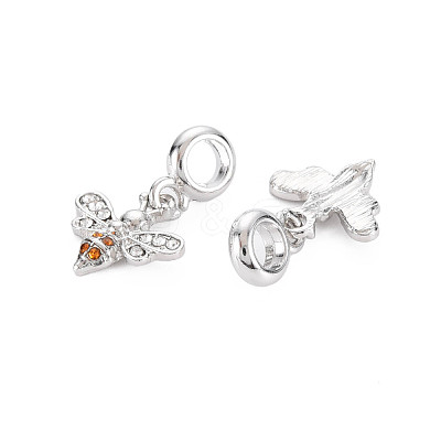 Rack Plating Alloy European Dangle Charms MPDL-N039-120-1