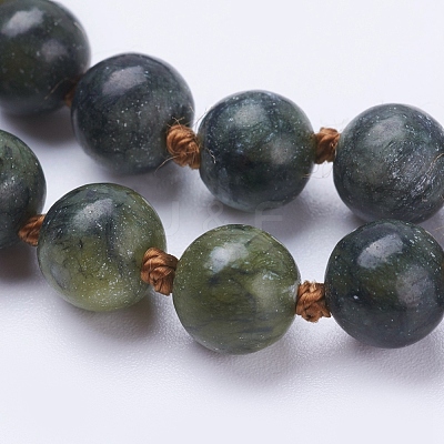 Natural Chinese Southern Jade Beaded Necklaces NJEW-P202-36-B07-1