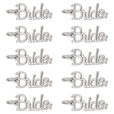 10Pcs Brass Micro Pave Cubic Zirconia Pendants KK-PH0014-23P-1