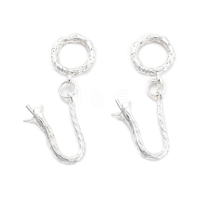Brass Hook and S-Hook Clasps KK-B125-03S-1