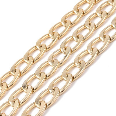 Oval Oxidation Aluminum Curb Chains CHA-K003-08G-1