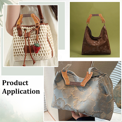 2Pcs Wooden Bag Handles FIND-PH0059-76A-1