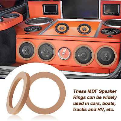 Wooden Spacer Ring for Car Speaker DIY-WH0430-396B-1