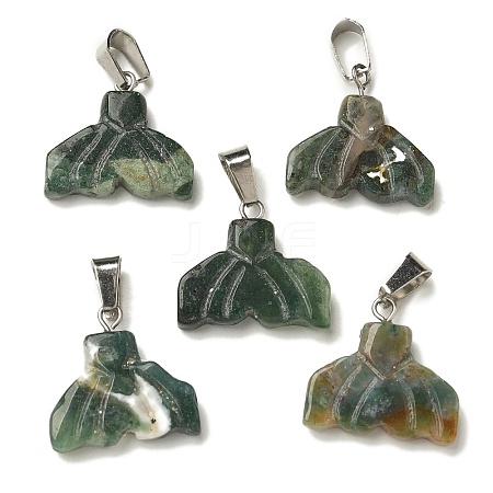 Natural Indian Agate Pendants G-Z067-01P-08-1