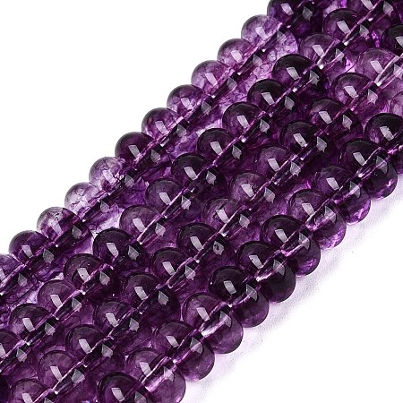 Crackle Transparent Glass Beads Strands GLAA-N074-02A-05-1