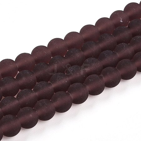 Transparent Glass Beads Strands GLAA-T032-T6mm-MD19-1