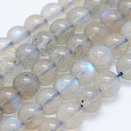 Natural Labradorite Beads Strands G-J373-14-4mm-1