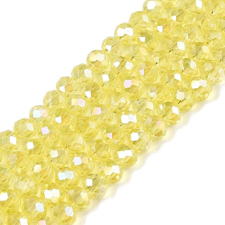 Electroplate Glass Beads Strands EGLA-A044-T4mm-B29-1