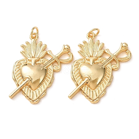 Brass Pendants KK-CBA2F11-15A-G-1