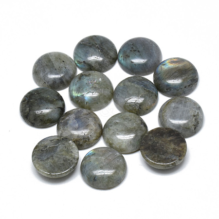 Natural Labradorite Cabochons G-T073-18-18mm-1