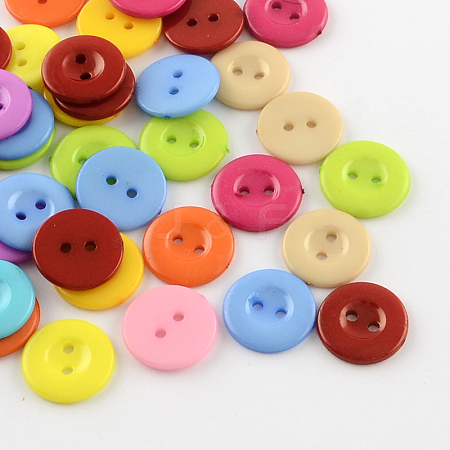 2-Hole Plastic Buttons BUTT-R034-050-1