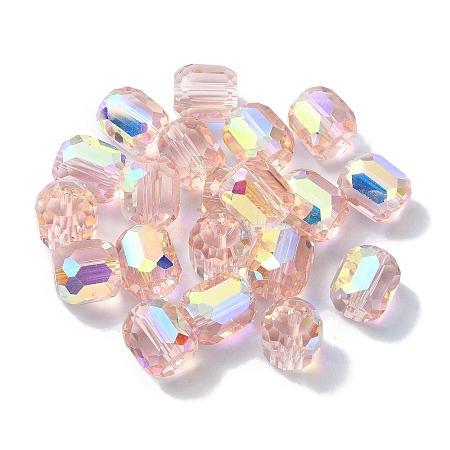 AB Color Plated Glass Beads GLAA-F108-12B-14-1