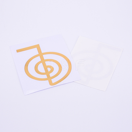 Self Adhesive Brass Stickers DIY-TAC0005-38G-4cm-1