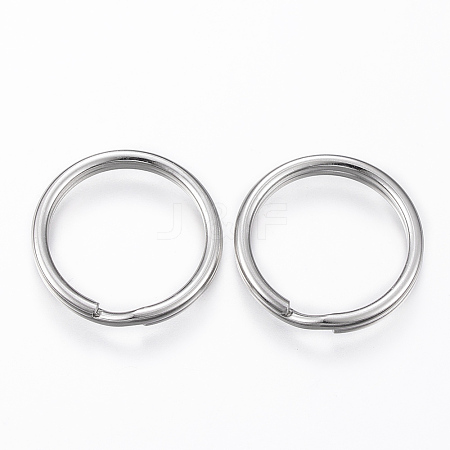 Tarnish Resistant 304 Stainless Steel Split Key Rings X-STAS-P178-0.8x8mm-P-1